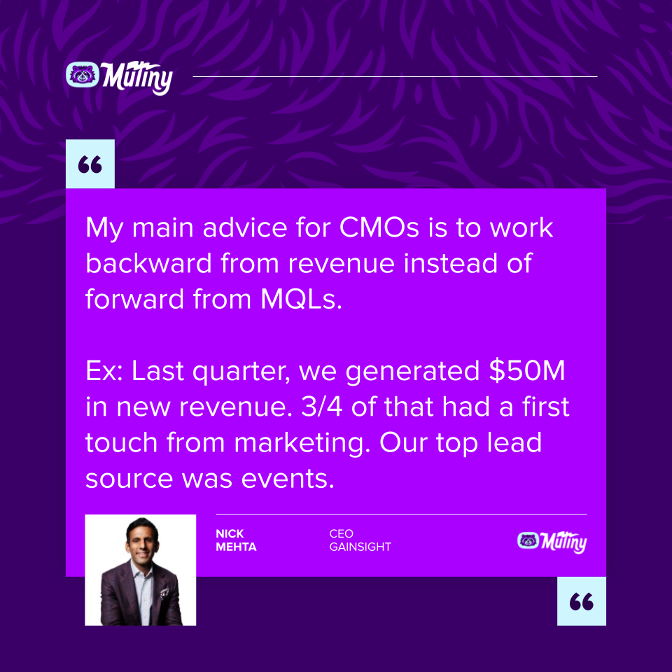 Nick Mehta CMO Quote